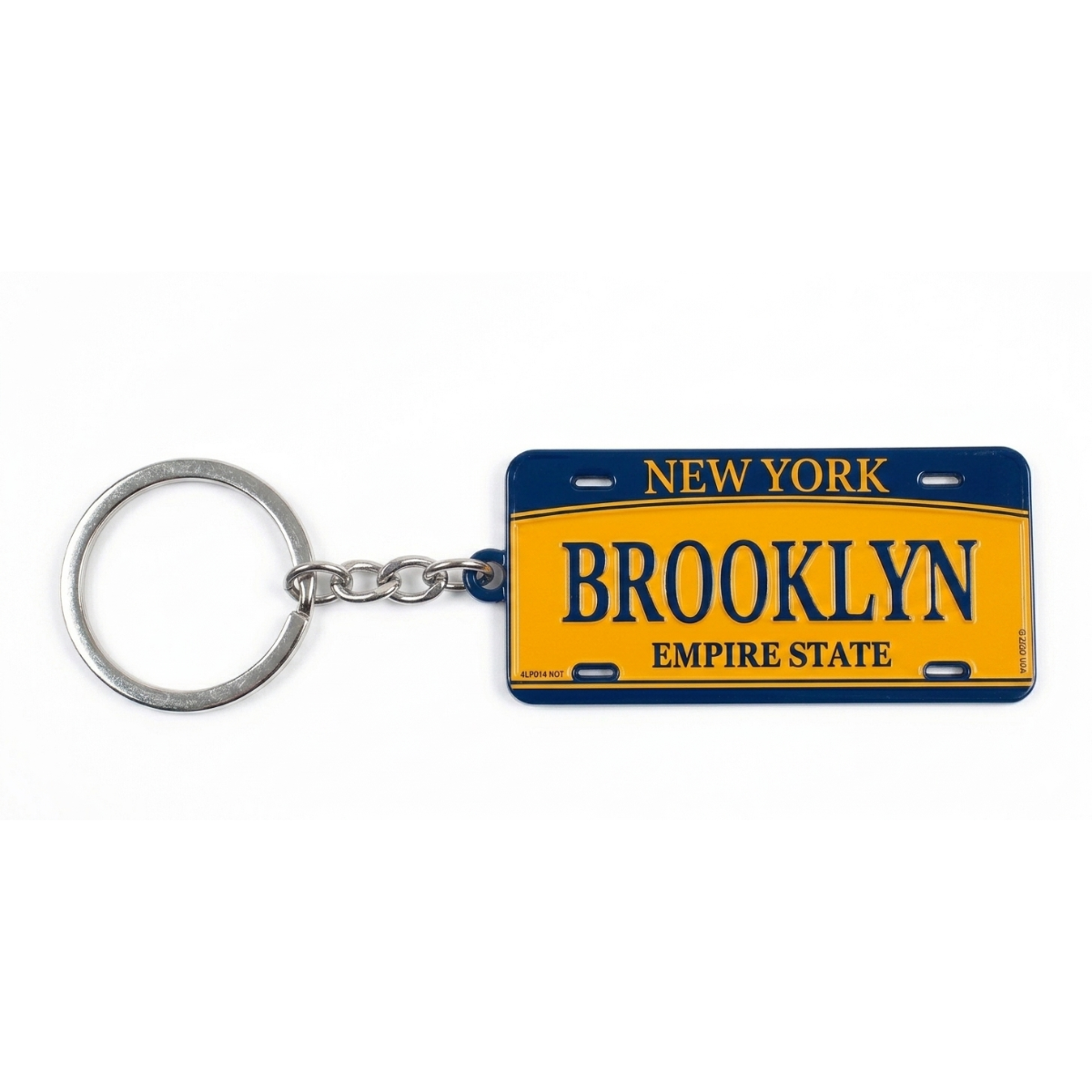 Brooklyn License Plate Key Chain