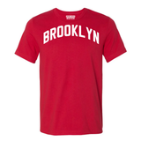 Brooklyn T-Shirt Red with White Letters