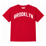Brooklyn T-Shirt Red with White Letters