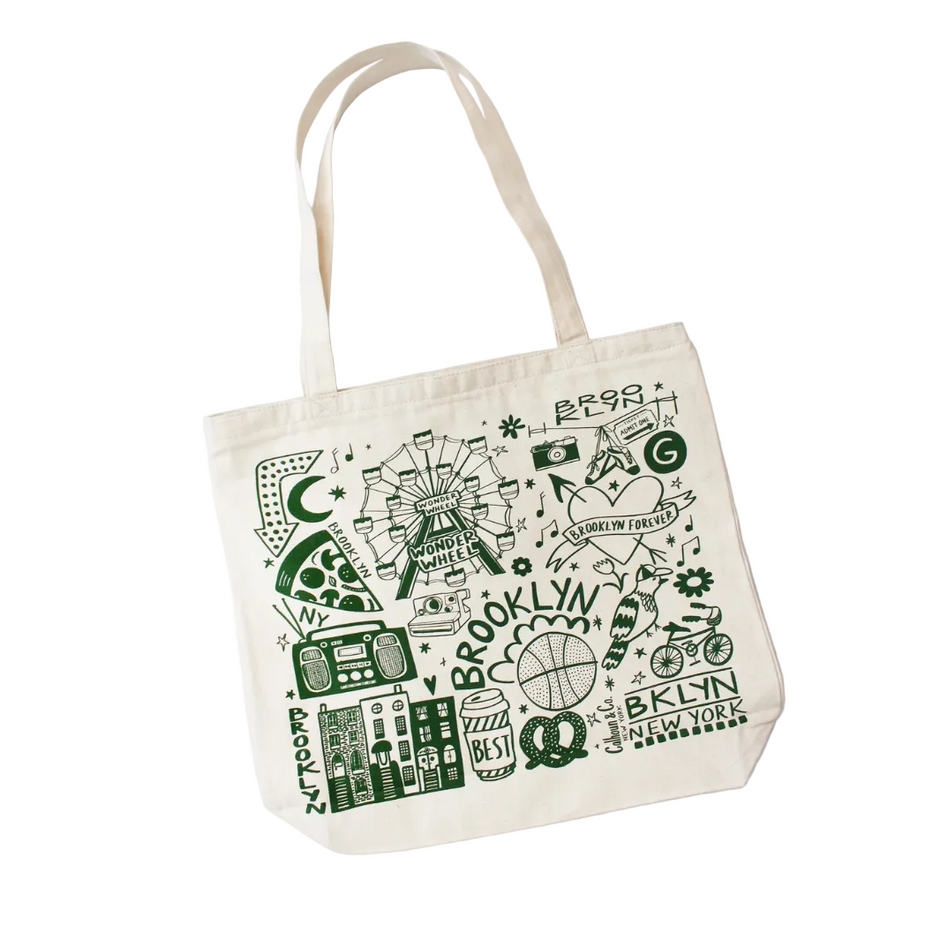 Brooklyn Zipper Tote Bag | Cotton Canvas Tote by Calhoun & Co