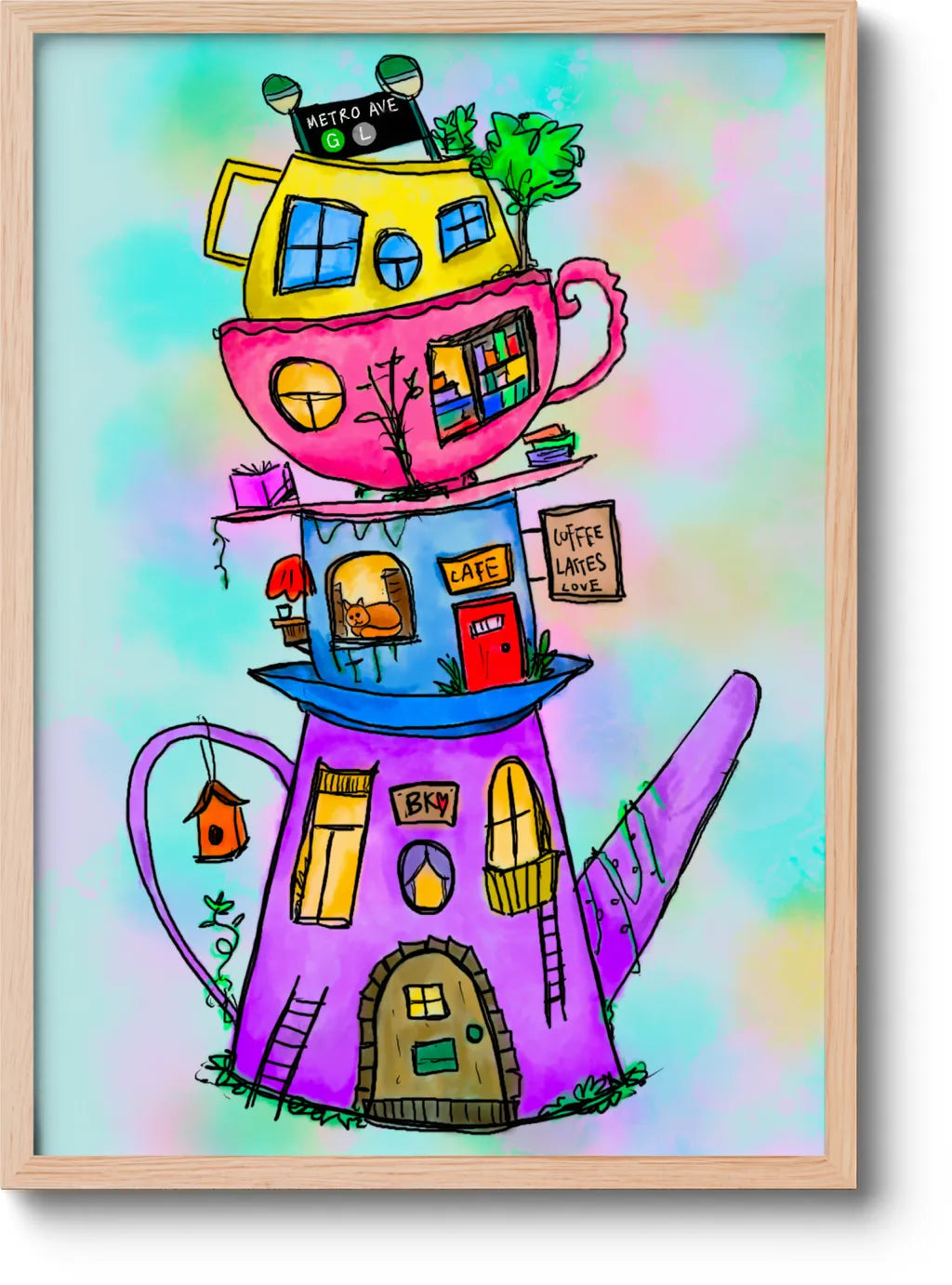 NY | BK Tea City Print