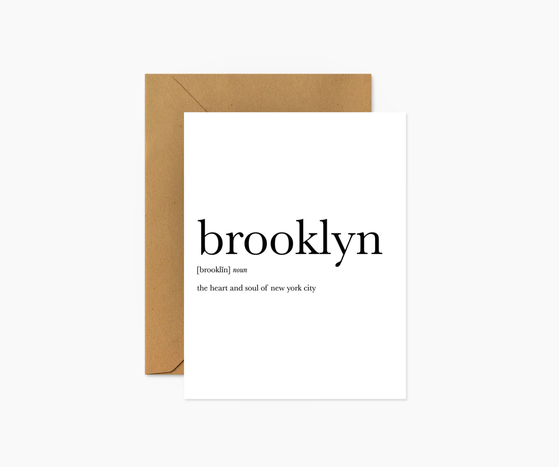 Brooklyn Definition Greeting Card