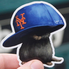 Mets Rat Vinyl Die Cut Sticker