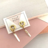 Cycles with Pearl Drop Earrings
