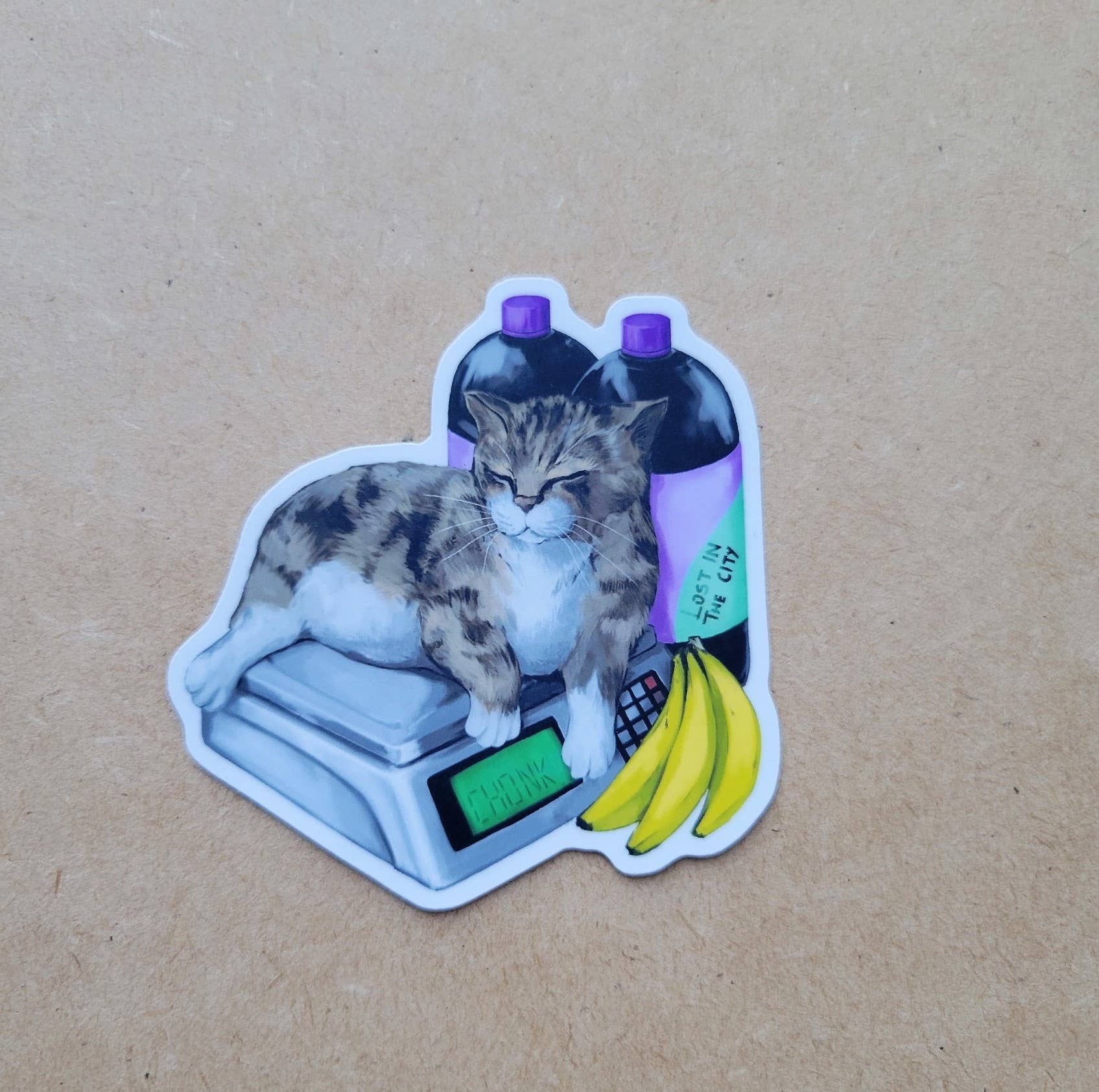 Bodega Cat on Scale Vinyl Sticker