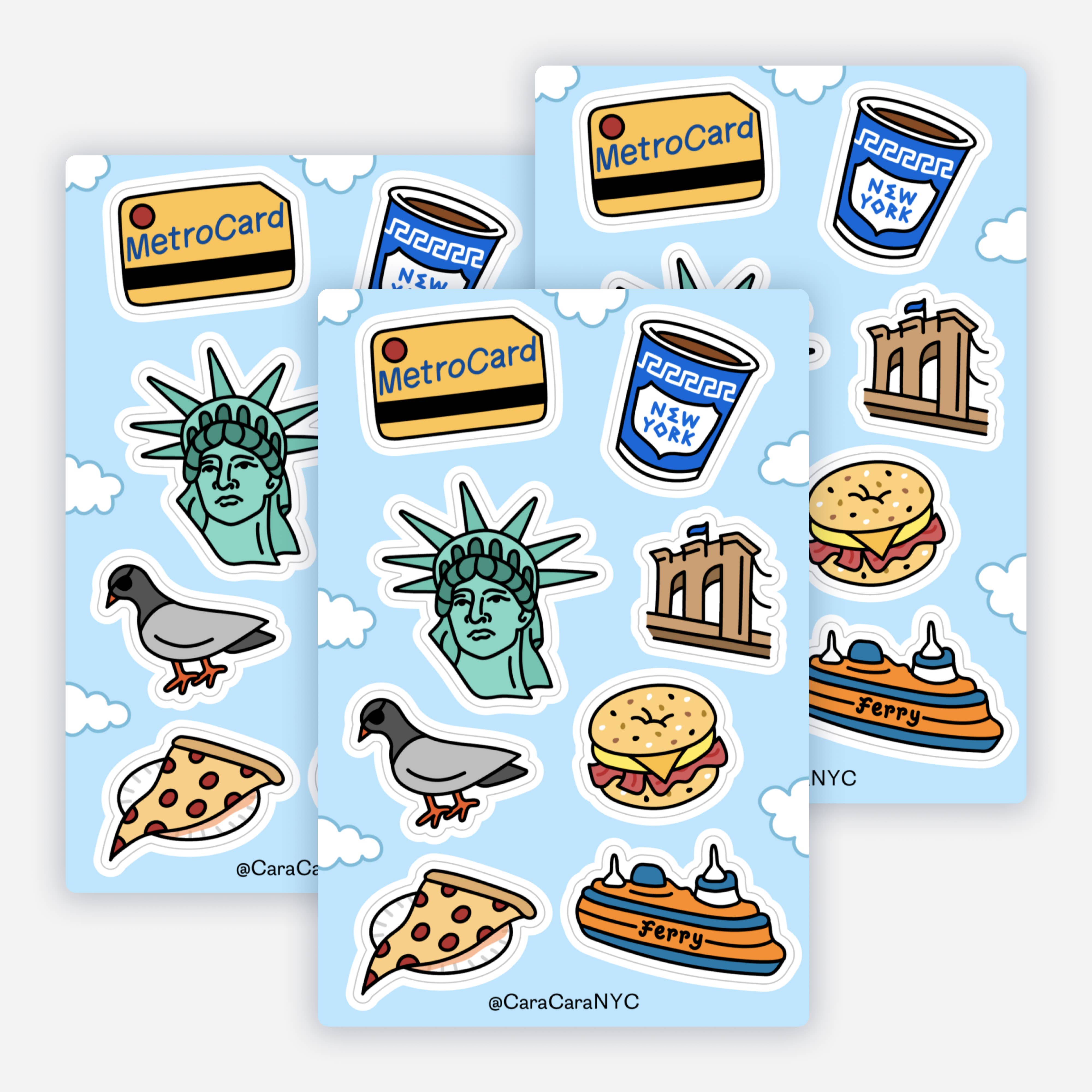 NYC 4"x6" Sticker Sheet