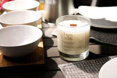 Amber, Cedarwood & Coconut Soy Wax Candle 11oz