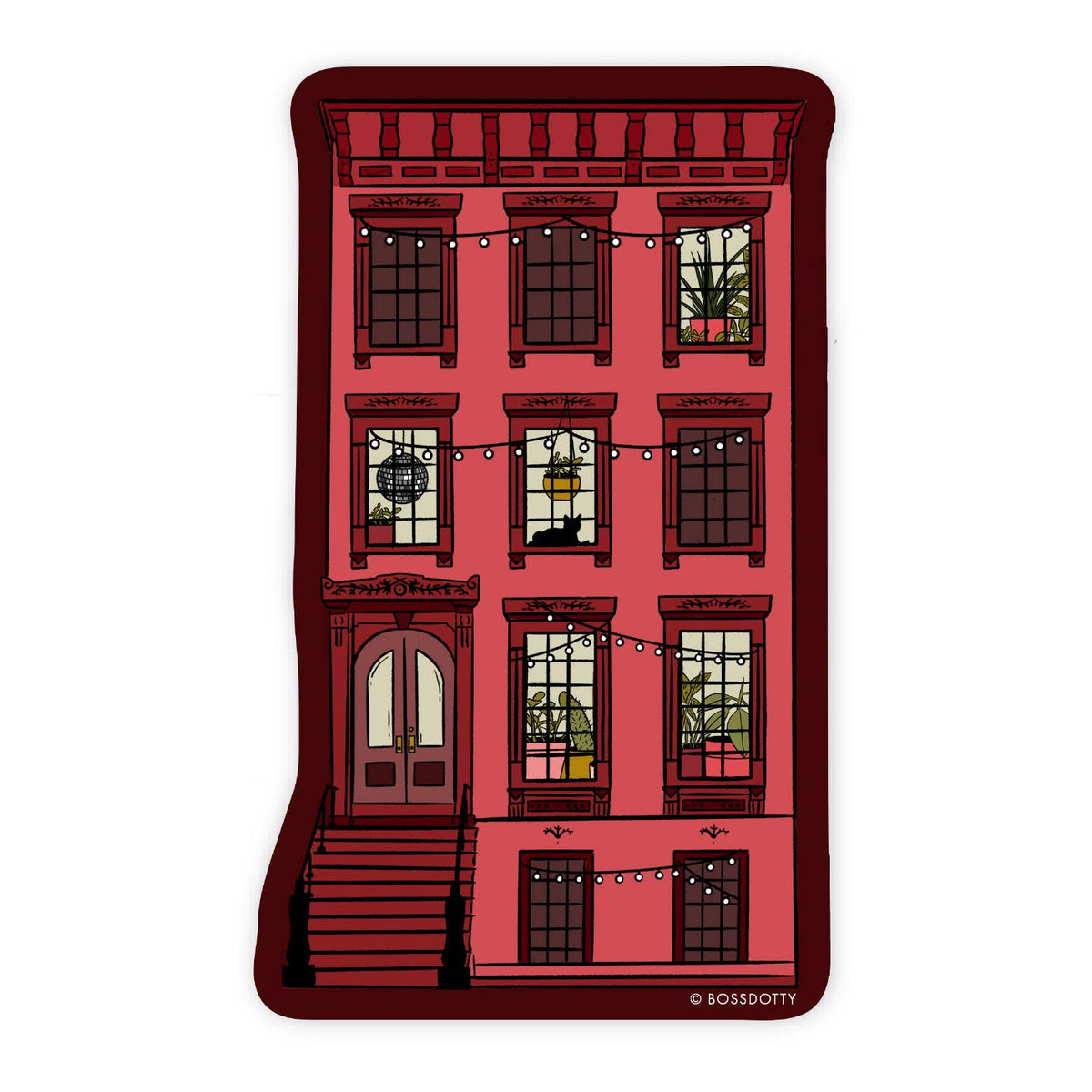 Brooklyn Brownstone Sticker