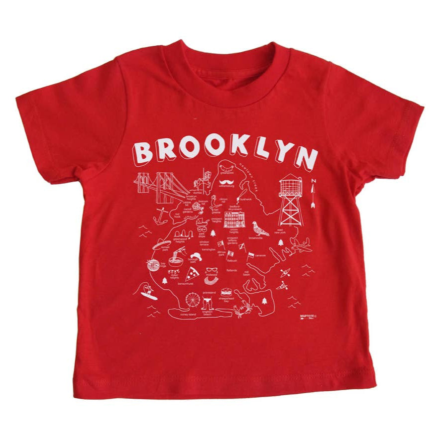 Brooklyn Toddler Tee in Red