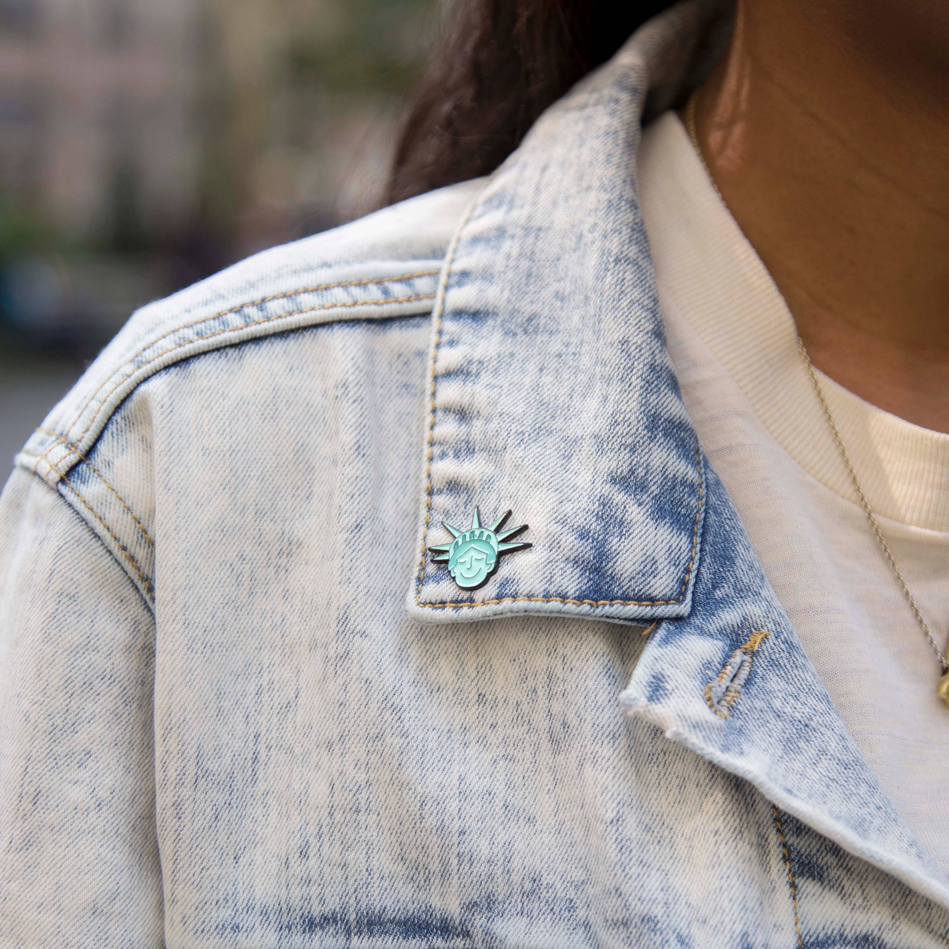 Sweet Lady Liberty 1" Enamel Pin