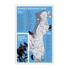 NYC Brooklyn Waterfront North Map