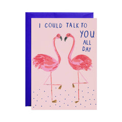 Flamingo Buddies - Valentine's Greeting Card