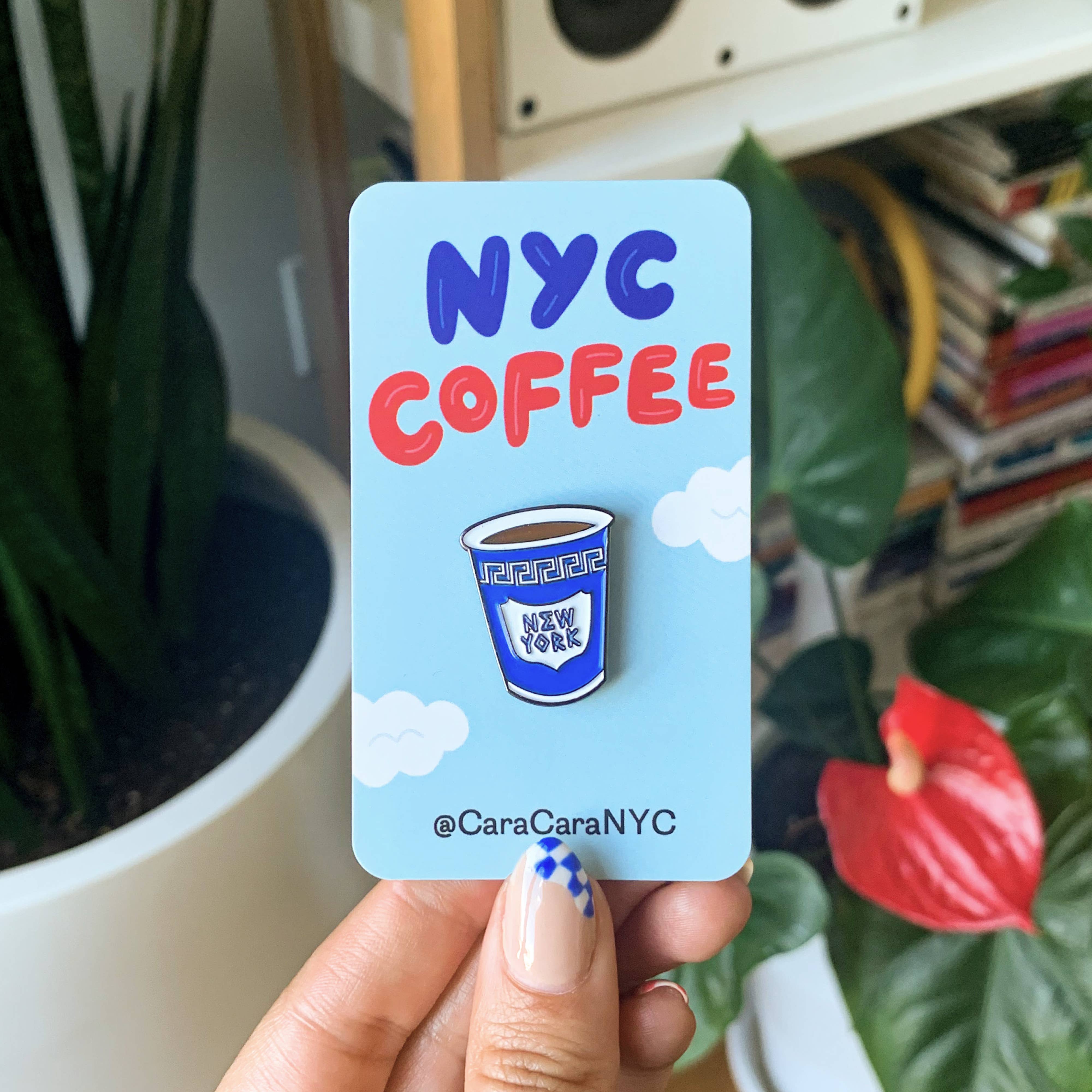 NYC Coffee 1" Enamel Pin