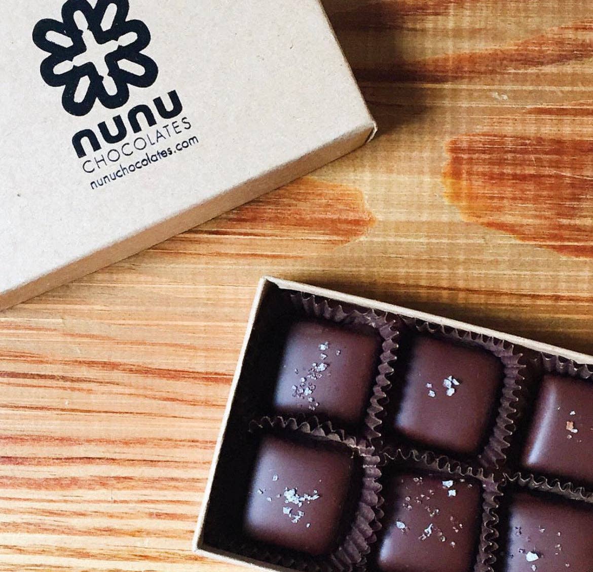 6pc Nunu Chocolates Salt Caramel