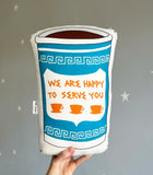 Plush NYC Coffee Cup