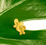 Colombian Gold Stud Earrings - Butterfly