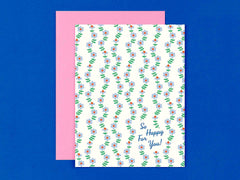 So Happy Floral Wedding or Congrats Card