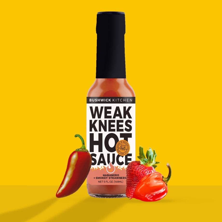 Weak Knees Habanero + Smokey Strawberry Hot Sauce (Vegetarian)