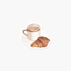 Coffee and Croissant  Sticker