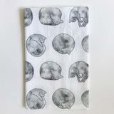 Sleeping Cats Tea Towel | 100% Cotton Cat Dish Cloth