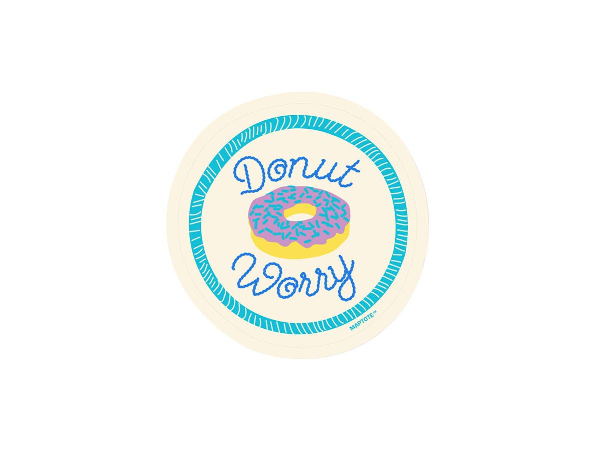 Donut Worry Sticker