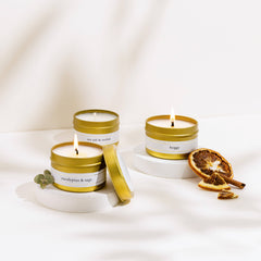 Hygge - 4 oz Gold Travel Candle