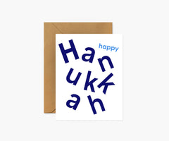 Happy Hanukkah Scandi Hanukkah Greeting Card