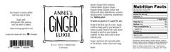 Organic Gut Health + Immunity Boost Ginger Elixir 8.5oz