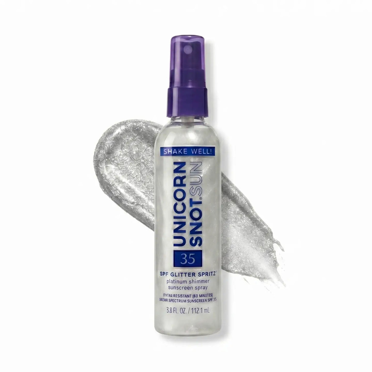 Spf 35 Glitter Spritz | Sunscreen Spray | Platinum