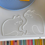 Perfect Nap (CATS) Set of Two Clear Acrylic Coasters