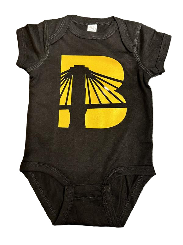B Icon Onesie Black