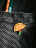 "Food on Parade" (Empanada) Enamel Pin