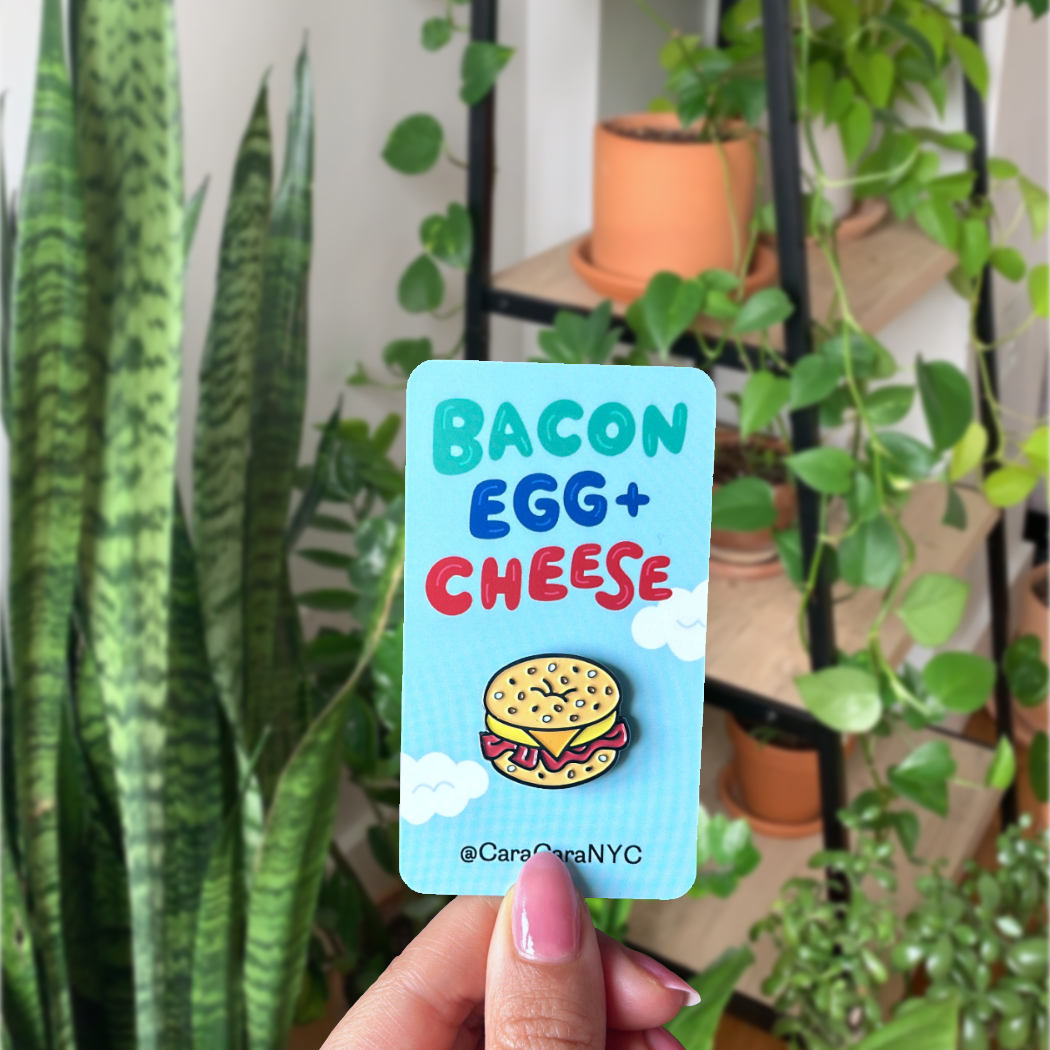 Bacon Egg and Cheese 1" Enamel Pin