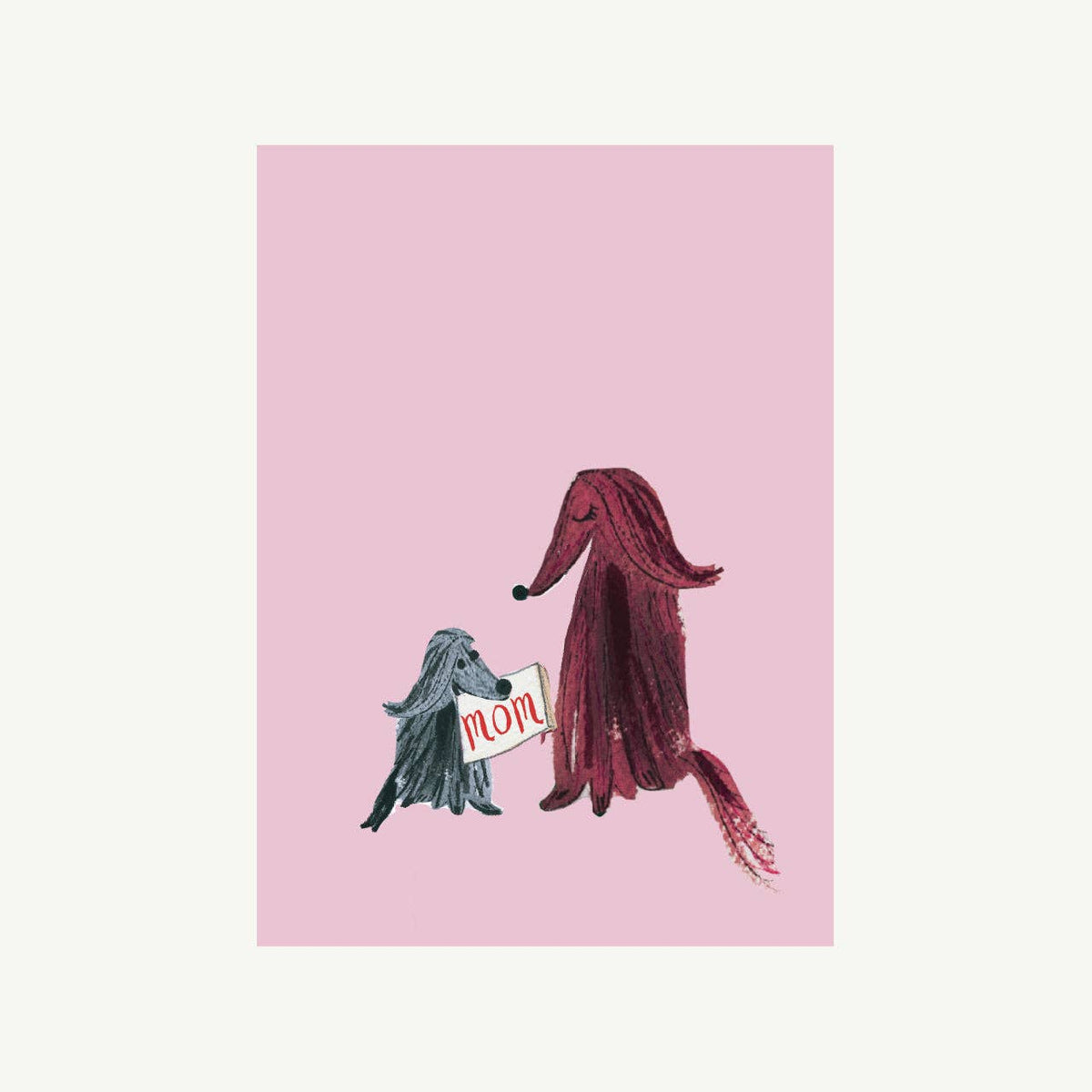 Woof Woof Mothers Day Greeting Card