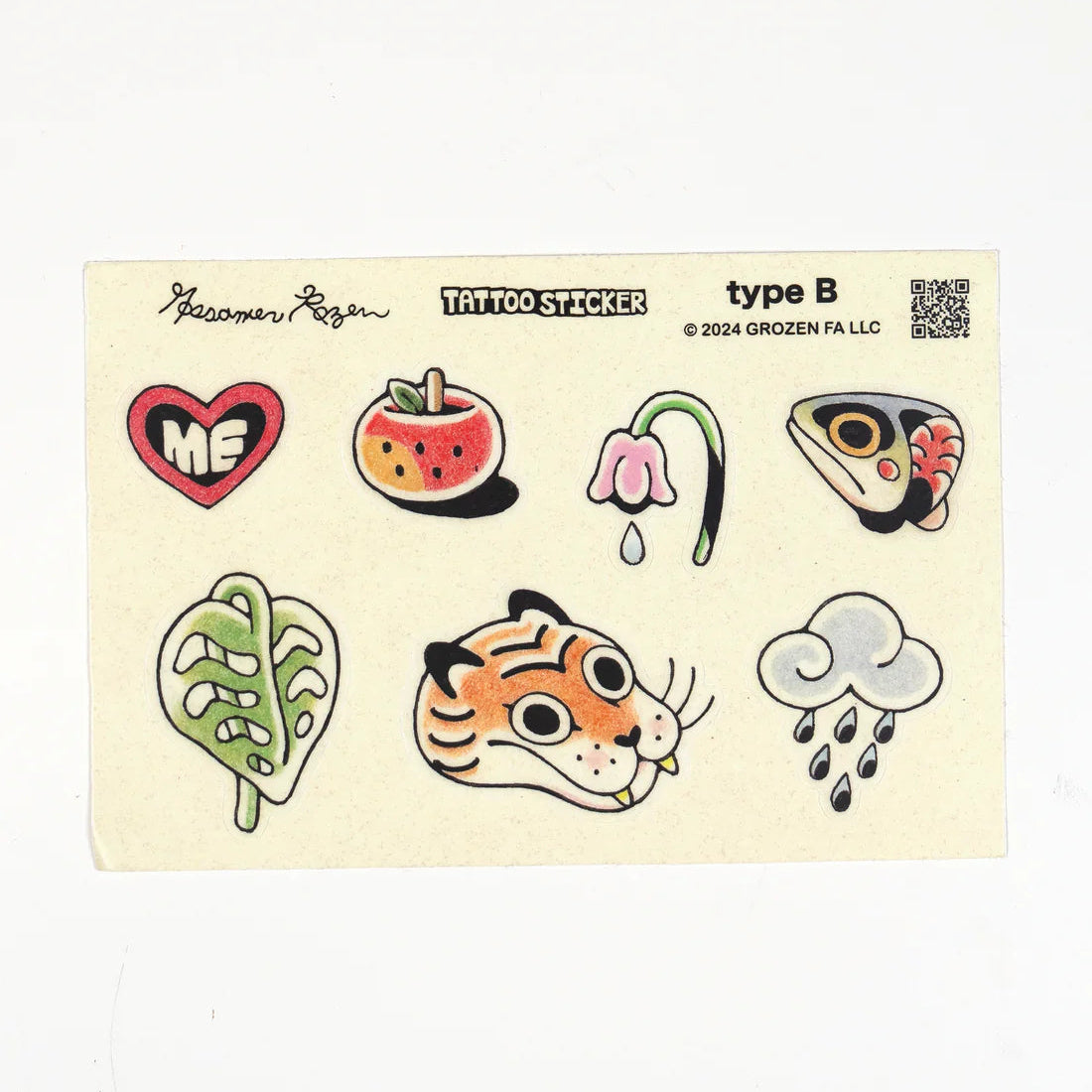 Tattoo Sticker Sheet // Type B