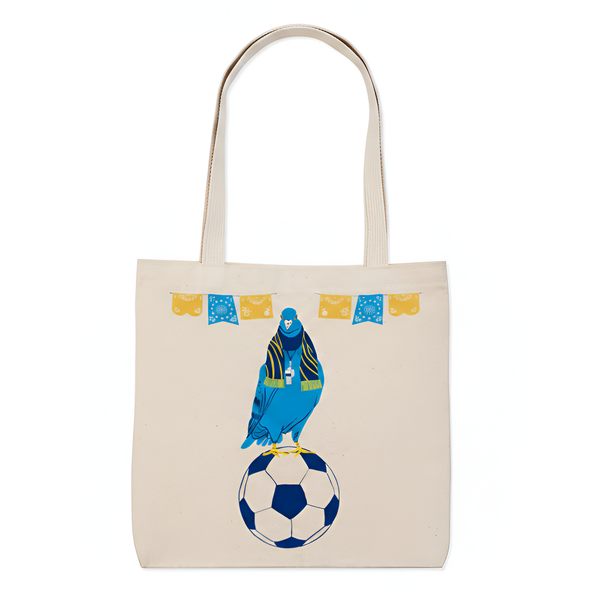Pigeon Soccer Tote Bag