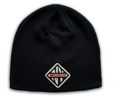 Brooklyn Patch Beanie - Black