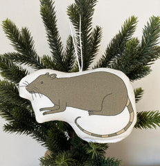 NYC Rat Soft Ornament by Kate Durkin Illustration