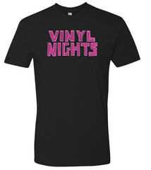 Vinyl Nights Logo in Pink