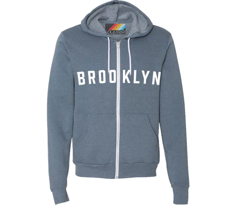 Brooklyn Slate Zip Up Sweatshirt