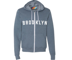 Brooklyn Slate Zip Up Sweatshirt