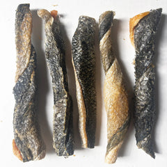Salmon Skin Twists