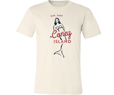 Coney Island Surfer Mermaid T-Shirt