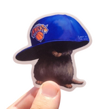 Knicks Hat Rat Vinyl Sticker