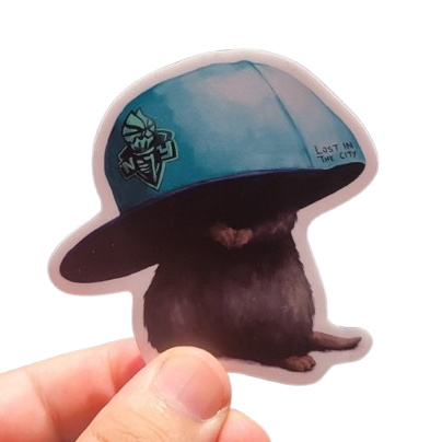 Liberty Hat Rat Vinyl Sticker