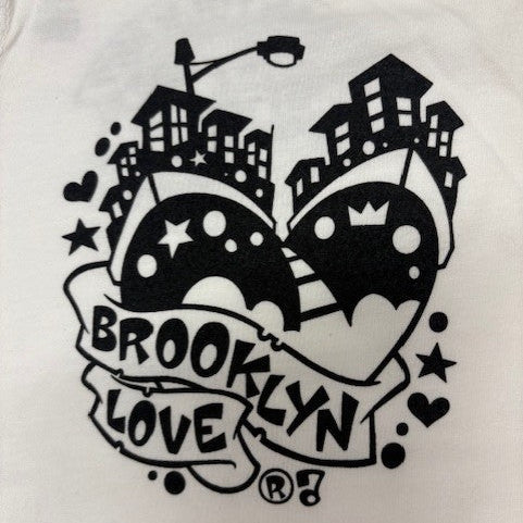 Brooklyn Love Onesie White