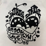 Brooklyn Love Onesie White