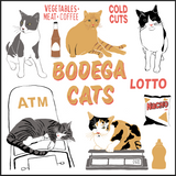 Bodega Cat Tea Towel